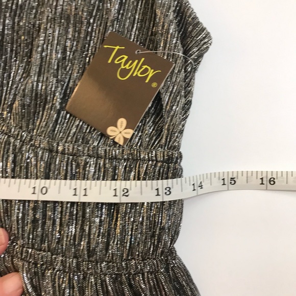 Taylor Black and Silver Goddess Gown - Picture 13 of 16